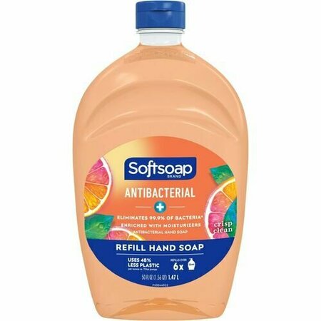 COLGATE-PALMOLIVE CO Hand Soap, Liquid, Crisp Clean, Antibacterial, 50oz. Orange CPCUS05261A